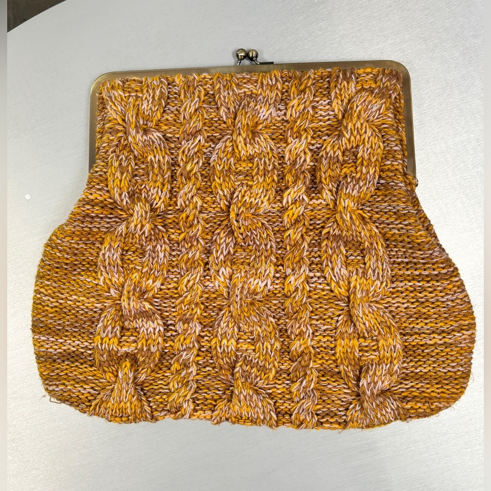 Anthropologie Miss Albright crochet knit clutch bag